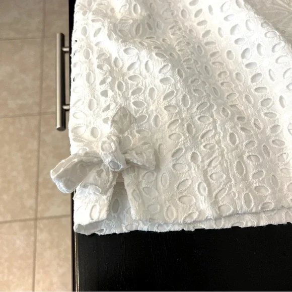 Lilly Pulitzer Melani eyelet Shift Dress 100% Cotton fully lined white Size 10 - Picture 12 of 15
